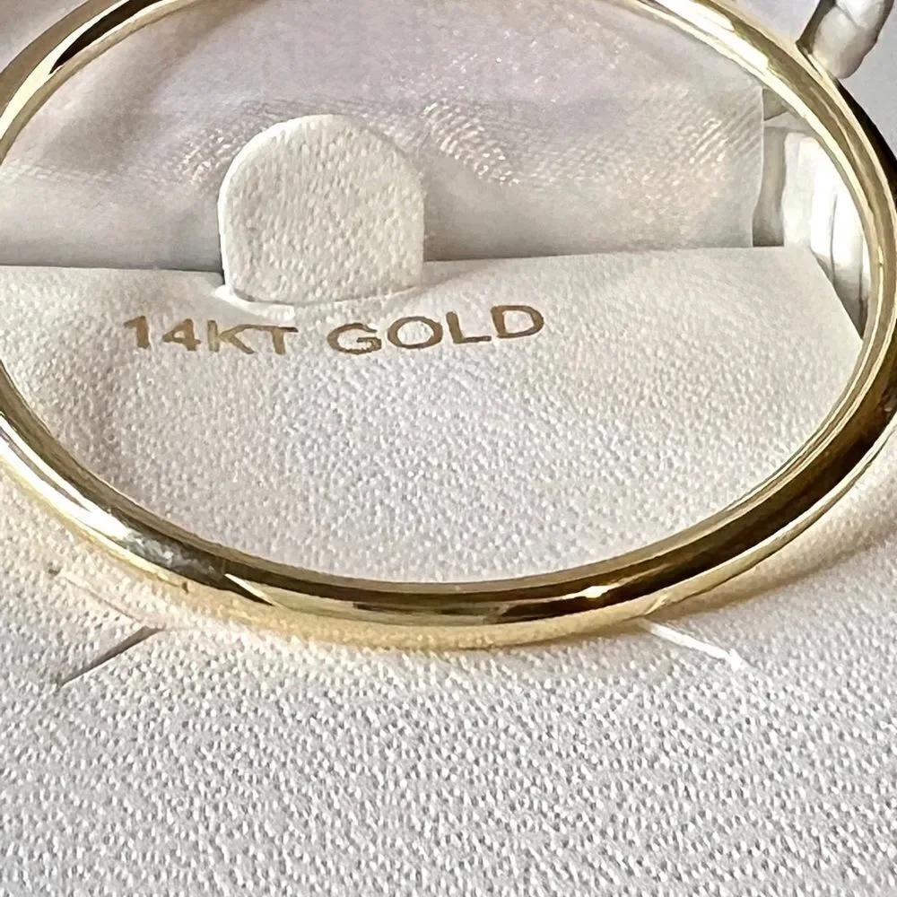 Madi K 14K Yellow Gold Baby Slip-On Bangle Bracelet – 5” circumference